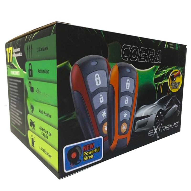Alarma de auto Extreme Cobra ALEXCO Con Sensor Impacto Anti Robo.