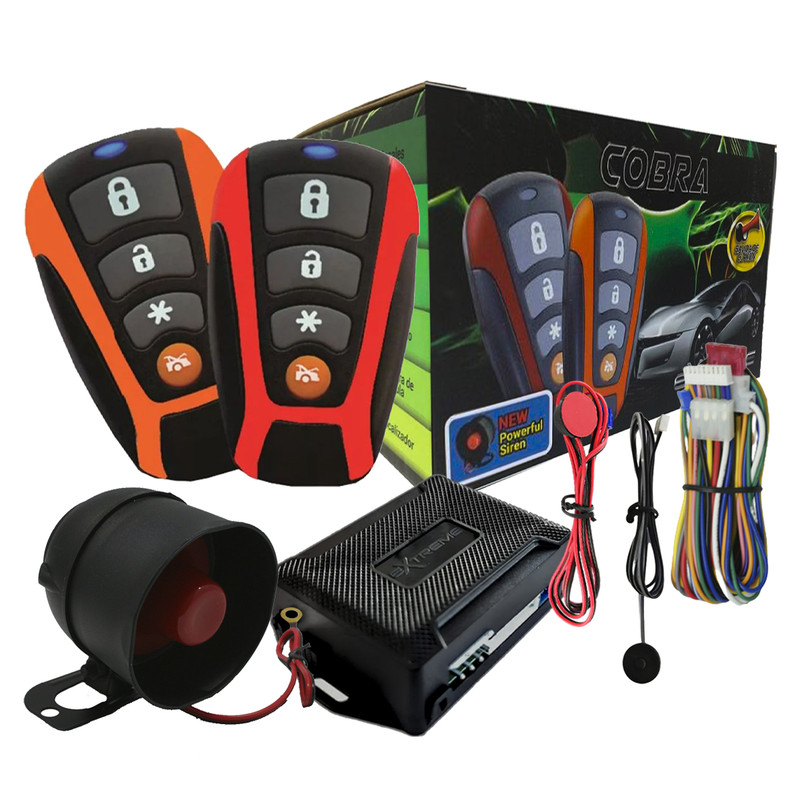 Alarma de auto Extreme Cobra ALEXCO Con Sensor Impacto Anti Robo.
