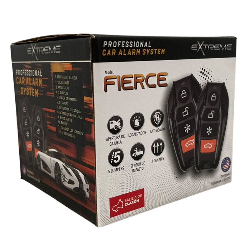 Alarma para Auto Extreme Fierce ELEXFI con sensor de doble impacto 17 funciones.