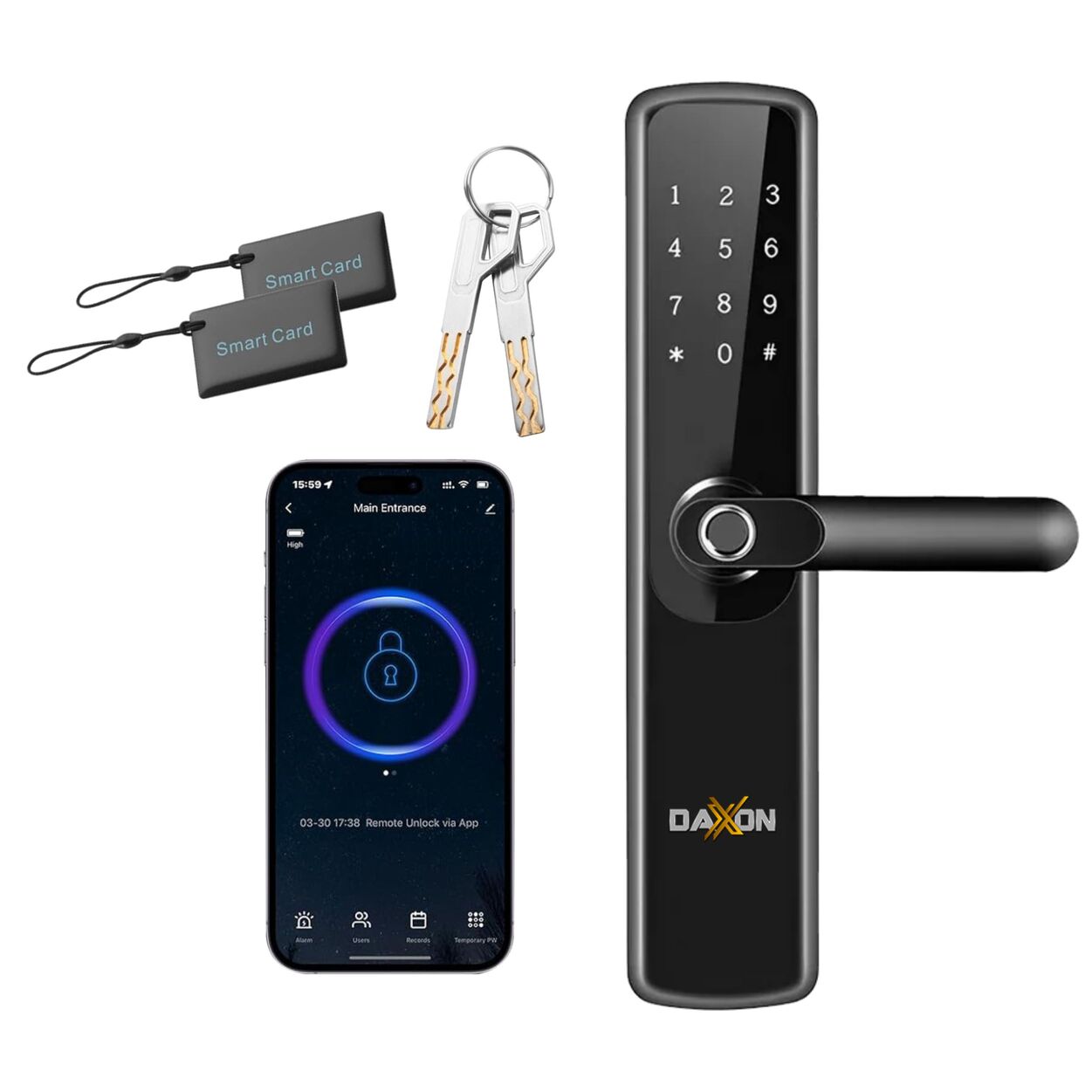 Chapa Cerradura Daxxon B32 Smart Ideal Para Exteriores O Interiores