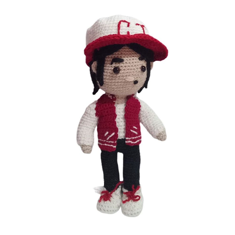 MUÑECO DE CROCHET NATANAEL CANO 20 CM X 5 CM 