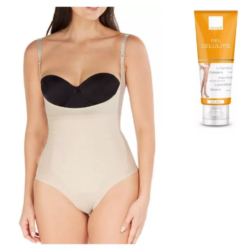 Blusa Tirante Body Control Abdomen Efecto Faja Colombiana Con Gel Reductor.