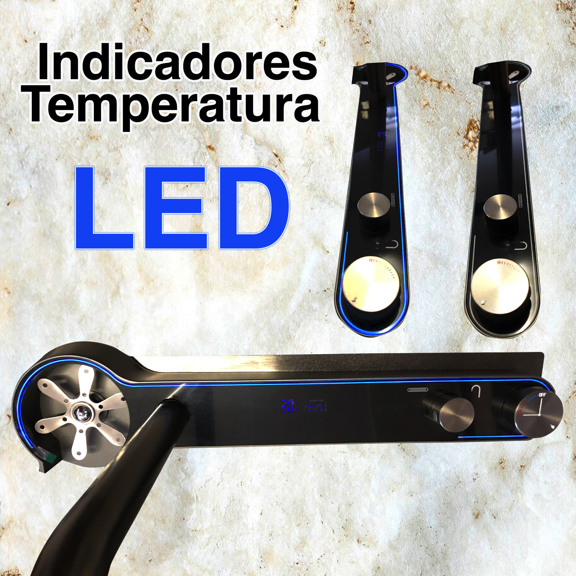 Tarja para Cocina Fregadero Lujo Cascada Led Grifo Acero Inoxidable Textura De Panal 80cm X 45cm X 20cm.