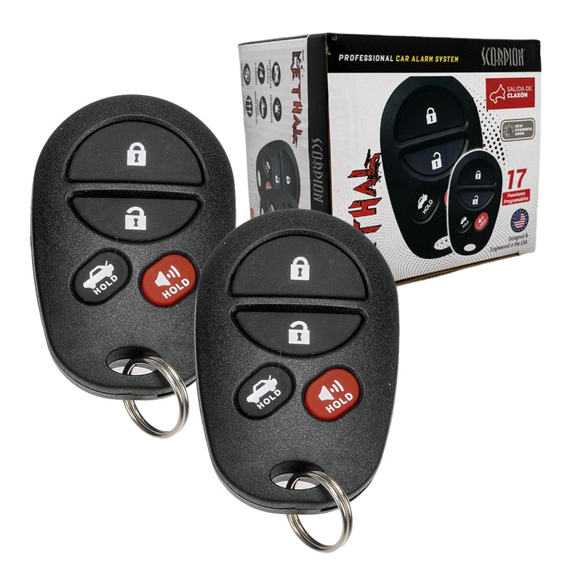 Alarma para Auto Scorpion Lethal ALSCLE 17 funciones.