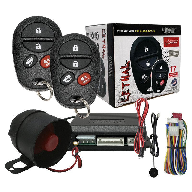 Alarma para Auto Scorpion Lethal ALSCLE 17 funciones.