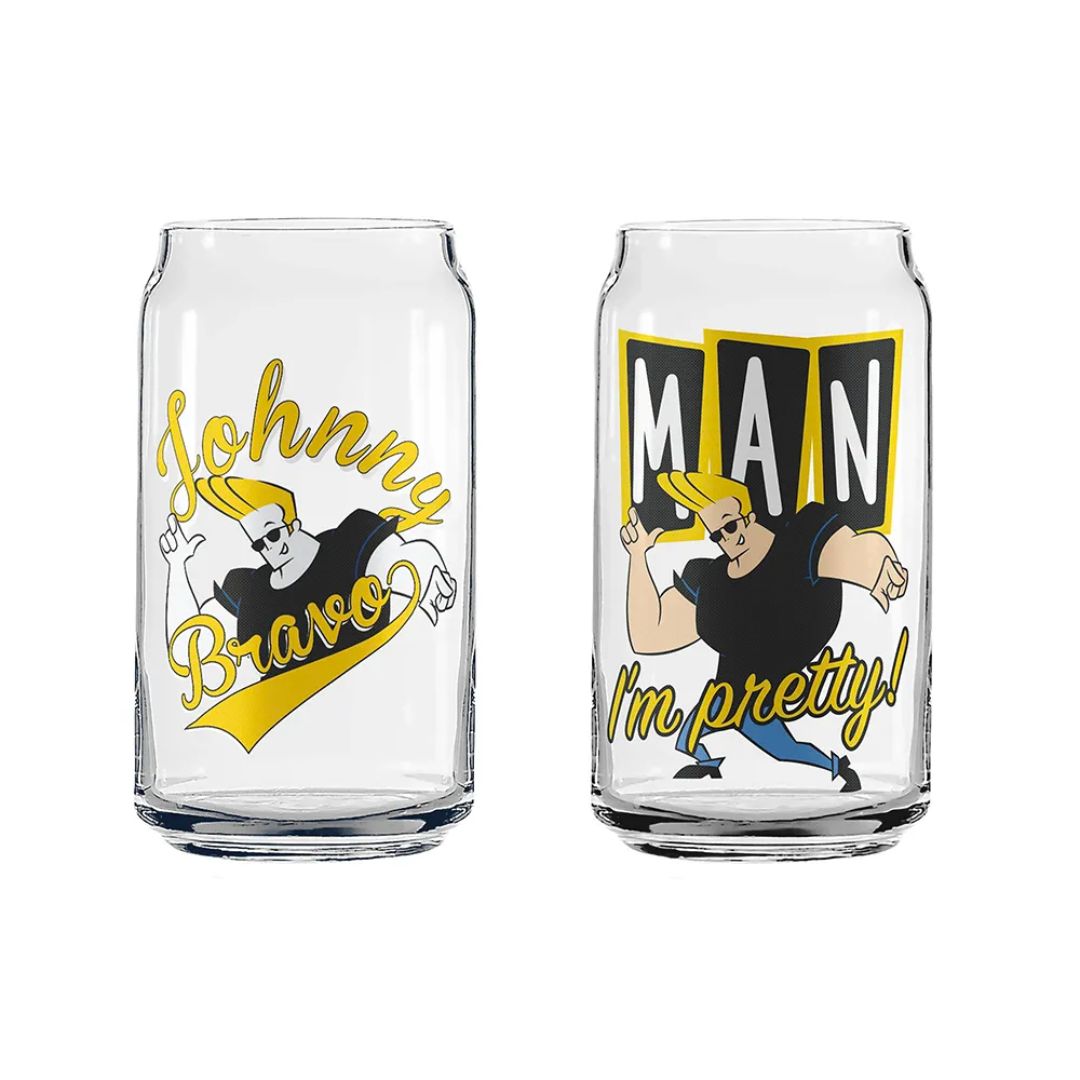 Vasos De Cristal Coleccionables Johnny Bravo 4 Pack