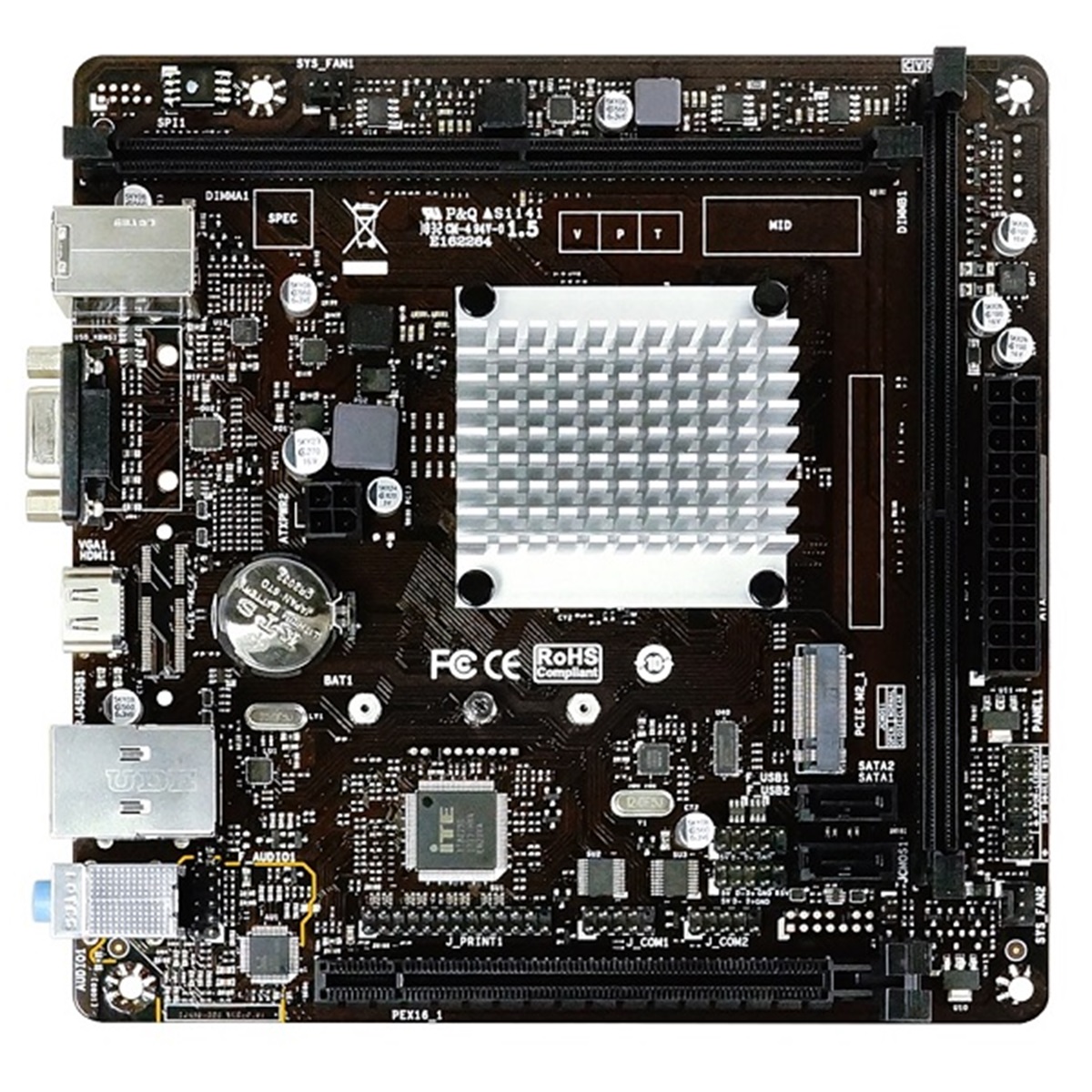 Tarjeta Madre Biostar Mini ITX J4125NHU Intel Celeron J4125 Integrada HDMI 8GB DDR4 para Intel