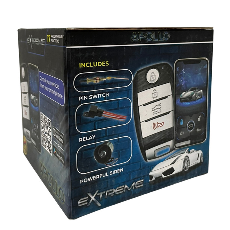 Alarma para Auto Extreme APOLLO bluetooth 17 funciones