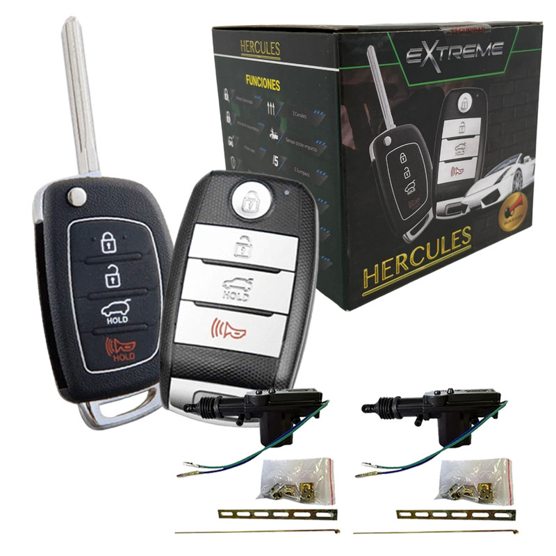 Kit de Actuador con Alarma para Auto Extreme HERCULES con relevador de bloque de motor, 17 funciones.