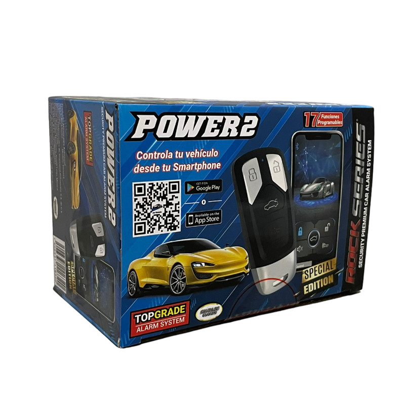 Kit de Actuador con Sistema de Alarma para carro Rock Series POWER2 Premium 17 funciones.