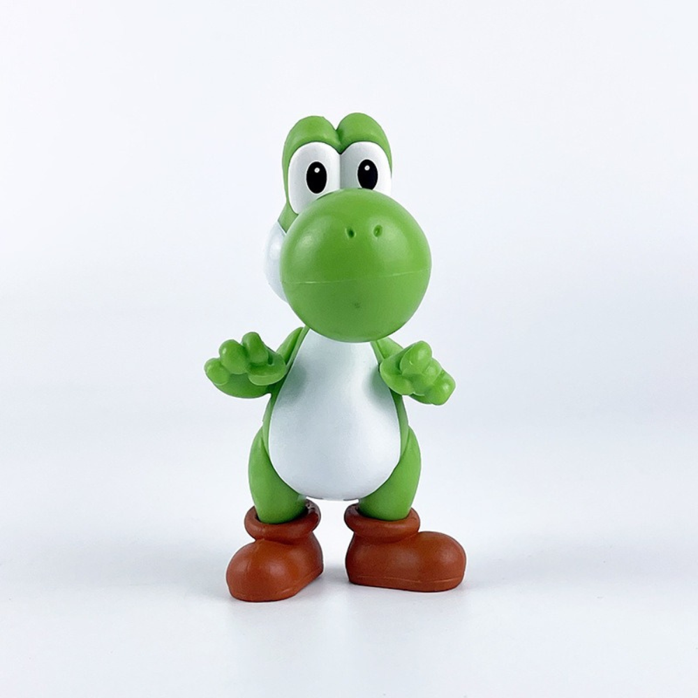 Set de 5 Figuras de Super Mario, Figuras de Acción de Yoshi,Bowser, Peach, Luigi, Juguetes de Super Mario, Figuras de Coleccion de Super Mario,Tamaño 10 cm..