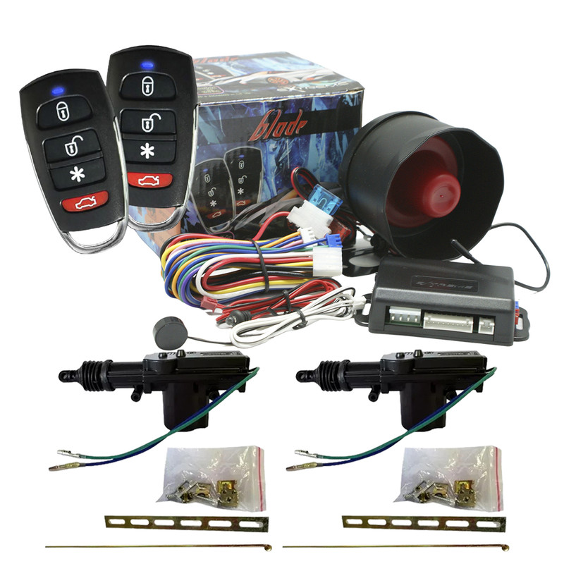 Kit de Actuador con Alarma de auto 3 Canales Extreme ALEXBLADE Blade Con Doble Impacto Anti-Robo.