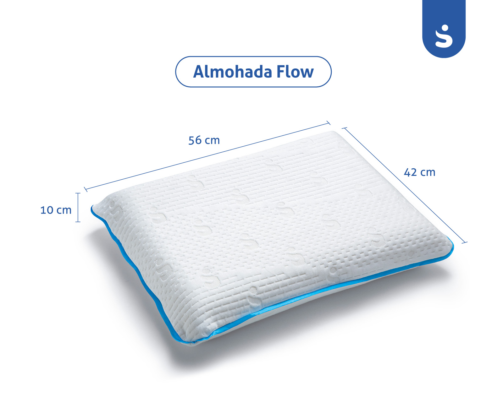 Pack de 2 Almohadas de Memory Foam Premium en una sola pieza SenSei Flow