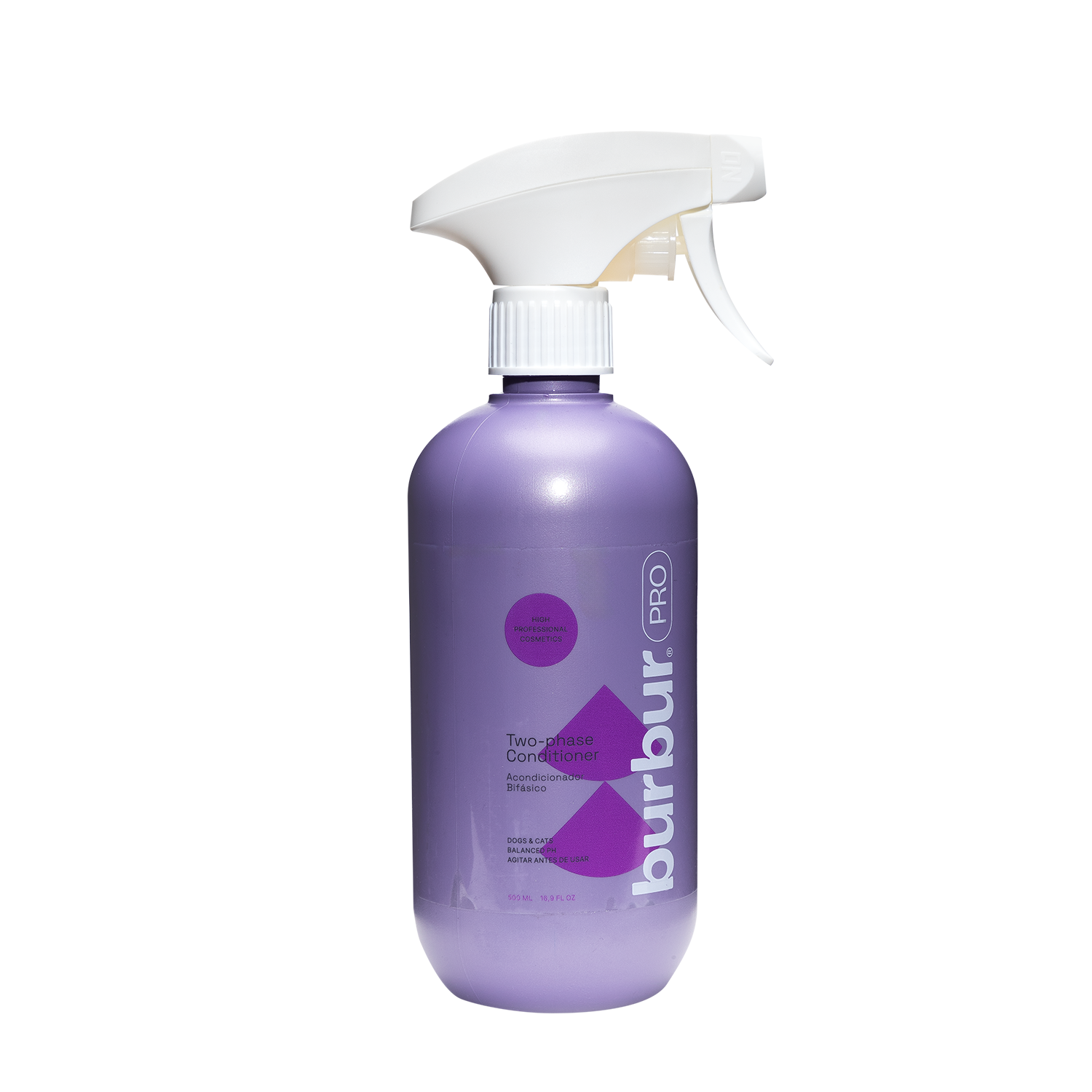Burbur PRO Acondicionador Bifásico (Desenredante) de 500 ml para Perros y Gatos