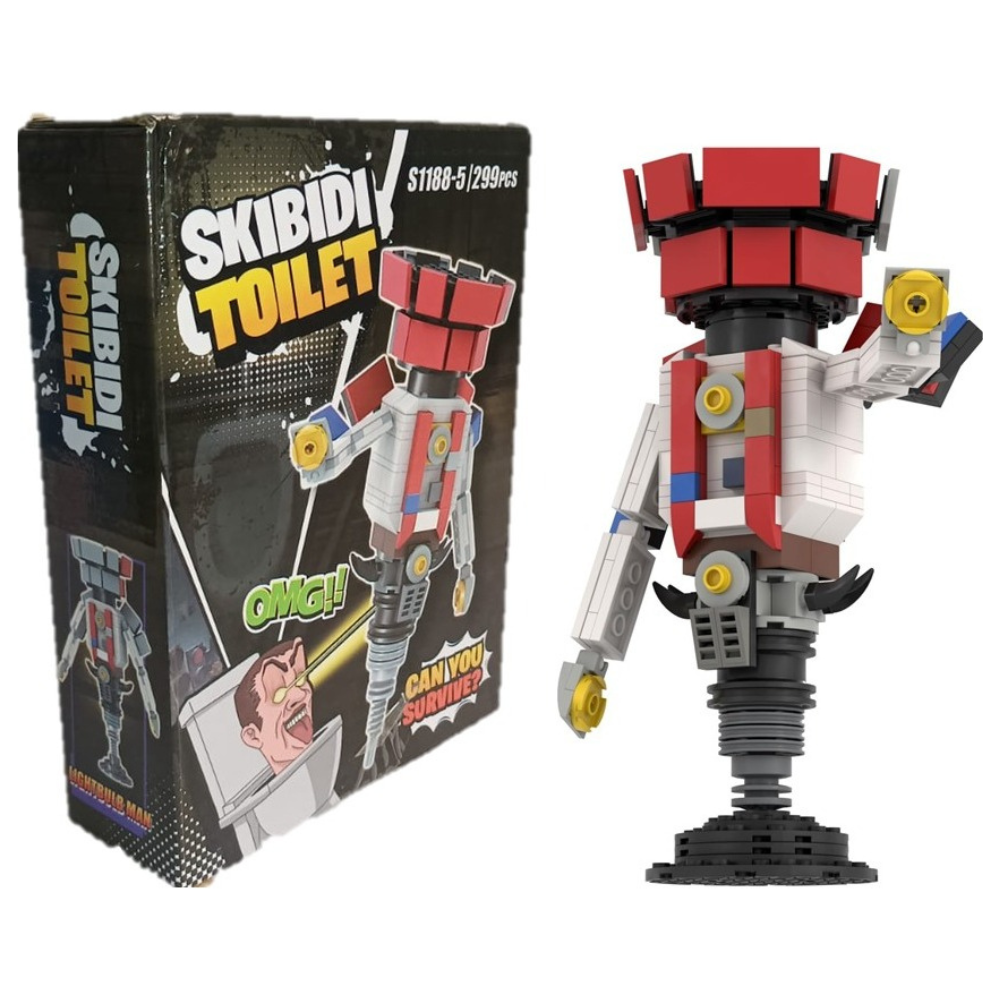 Bloques Armables Skidibi Toilet 17 cm, Blocks de Construcción, Figura Coleccionable Camera Man, TV Man, Speaker Man, Juguete para Niños, Rompecabezas de Decoración. .