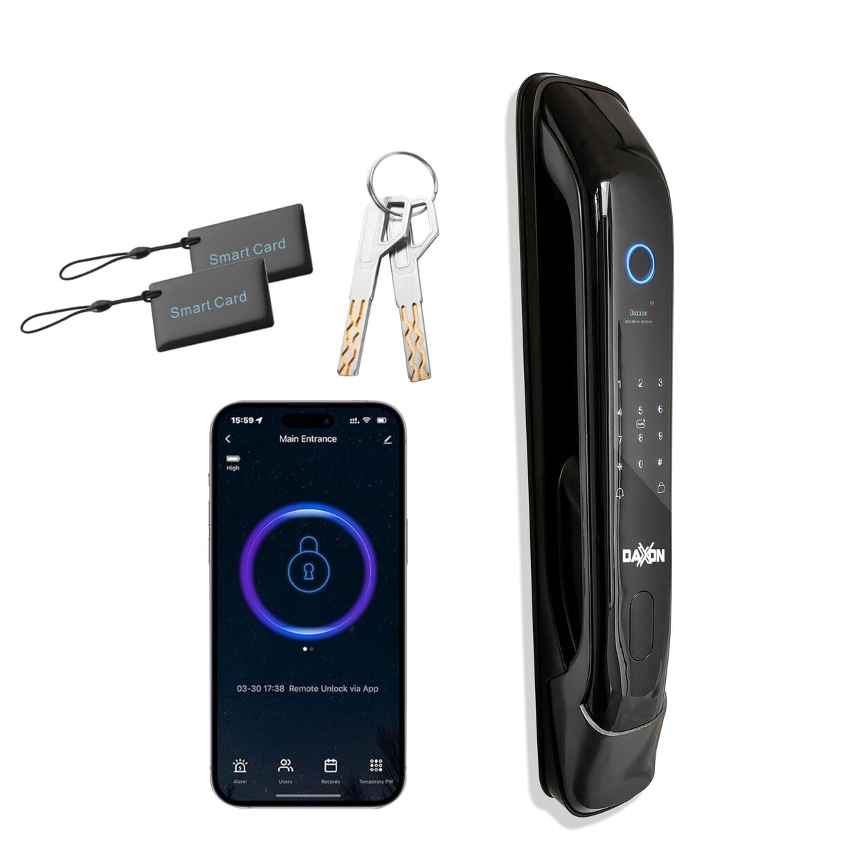 Cerradura Inteligente Huella Digital App Wifi X8 CAM (5 Métodos de apertura)