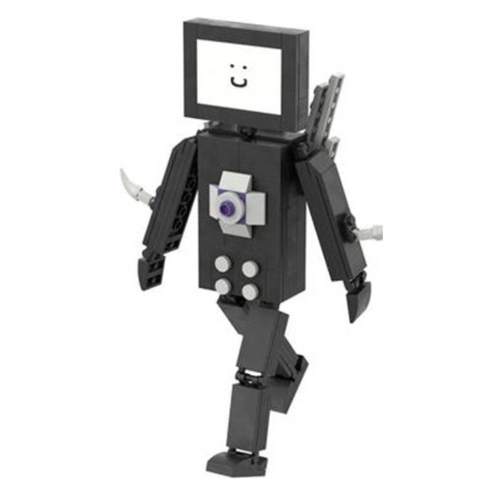 Figura Skibidi Toilet TV Man Mini  Bloques Armables