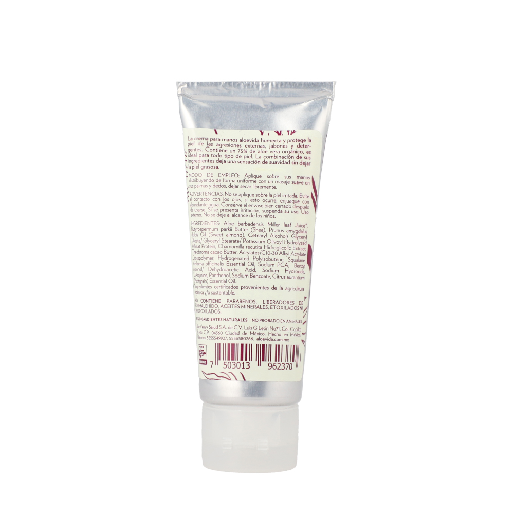 Crema Manos Aloe Vera 75% + Almendras Dulces + Karité - 65ml