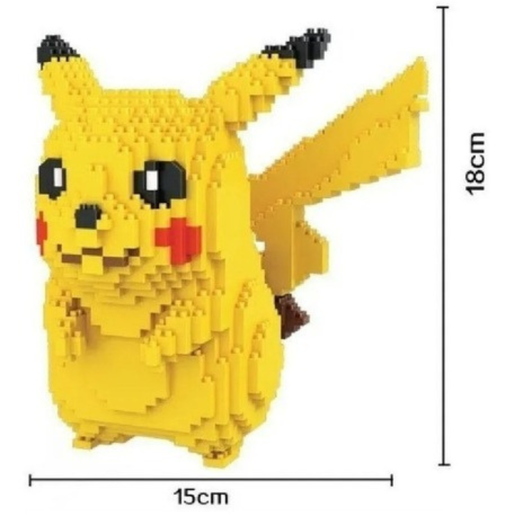 Set Bloques De Construcción 3d Pikachu De Pokemon Mini Block
