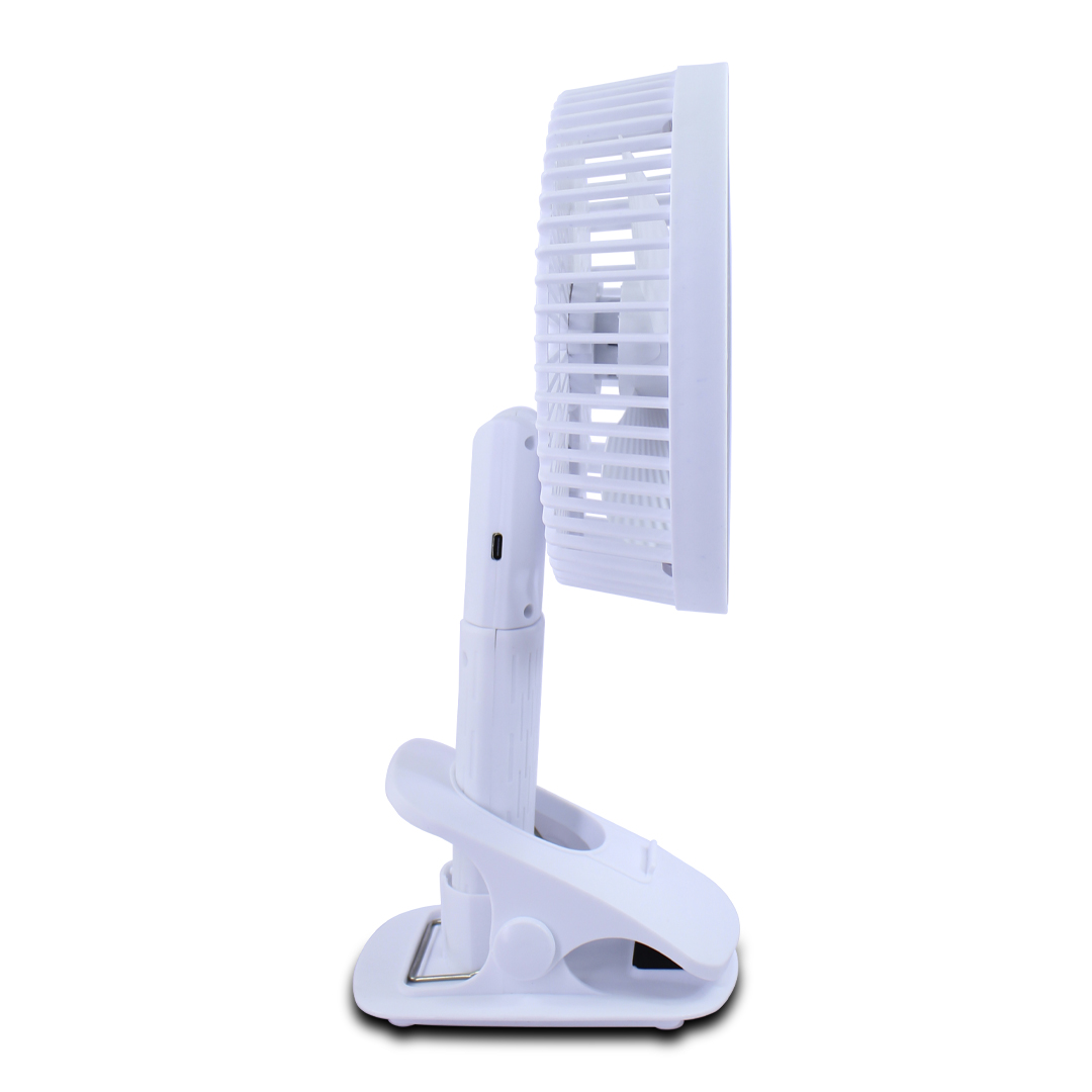 Ventilador De Ecritorio Fan Recargable Con Pinza Clip