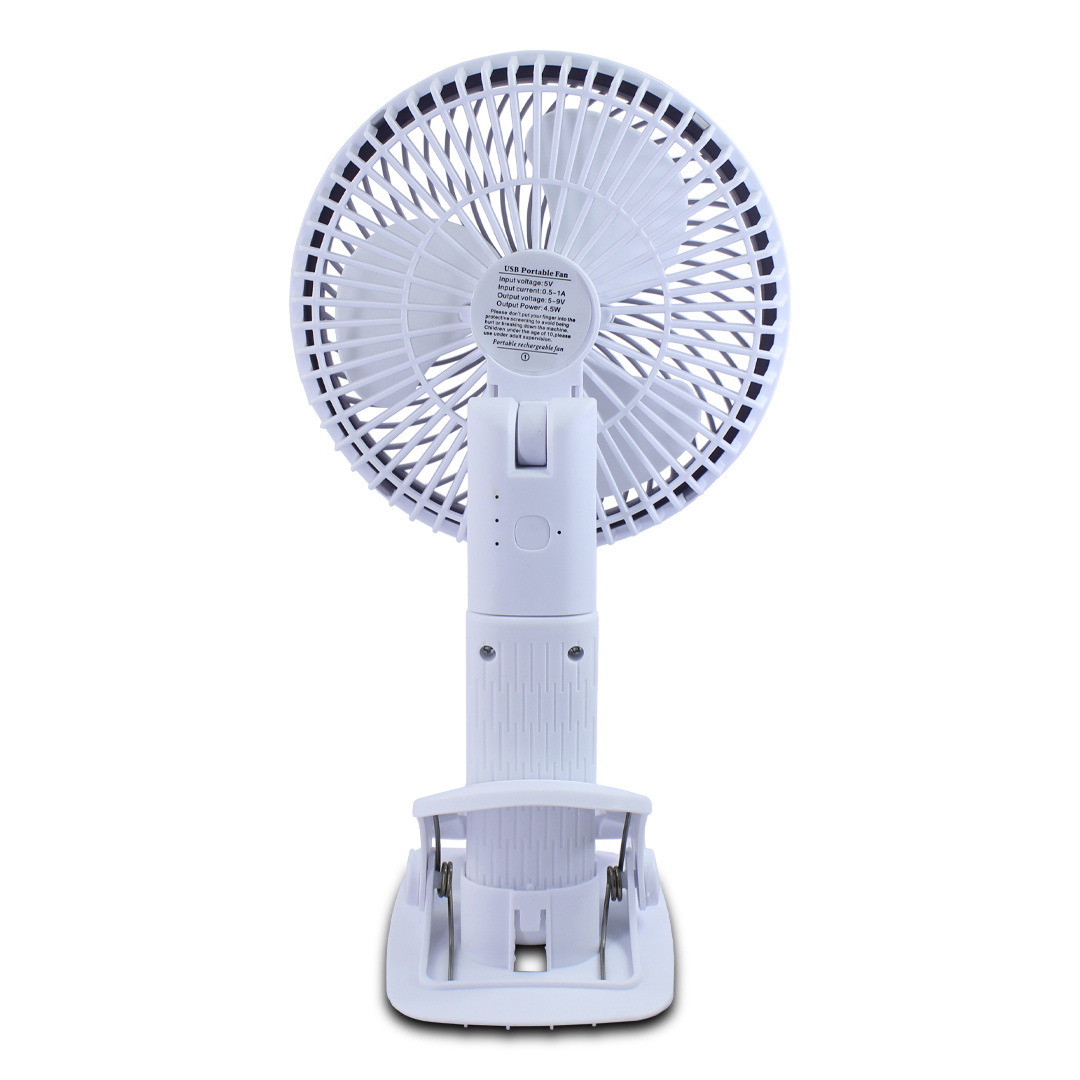 Ventilador De Ecritorio Fan Recargable Con Pinza Clip