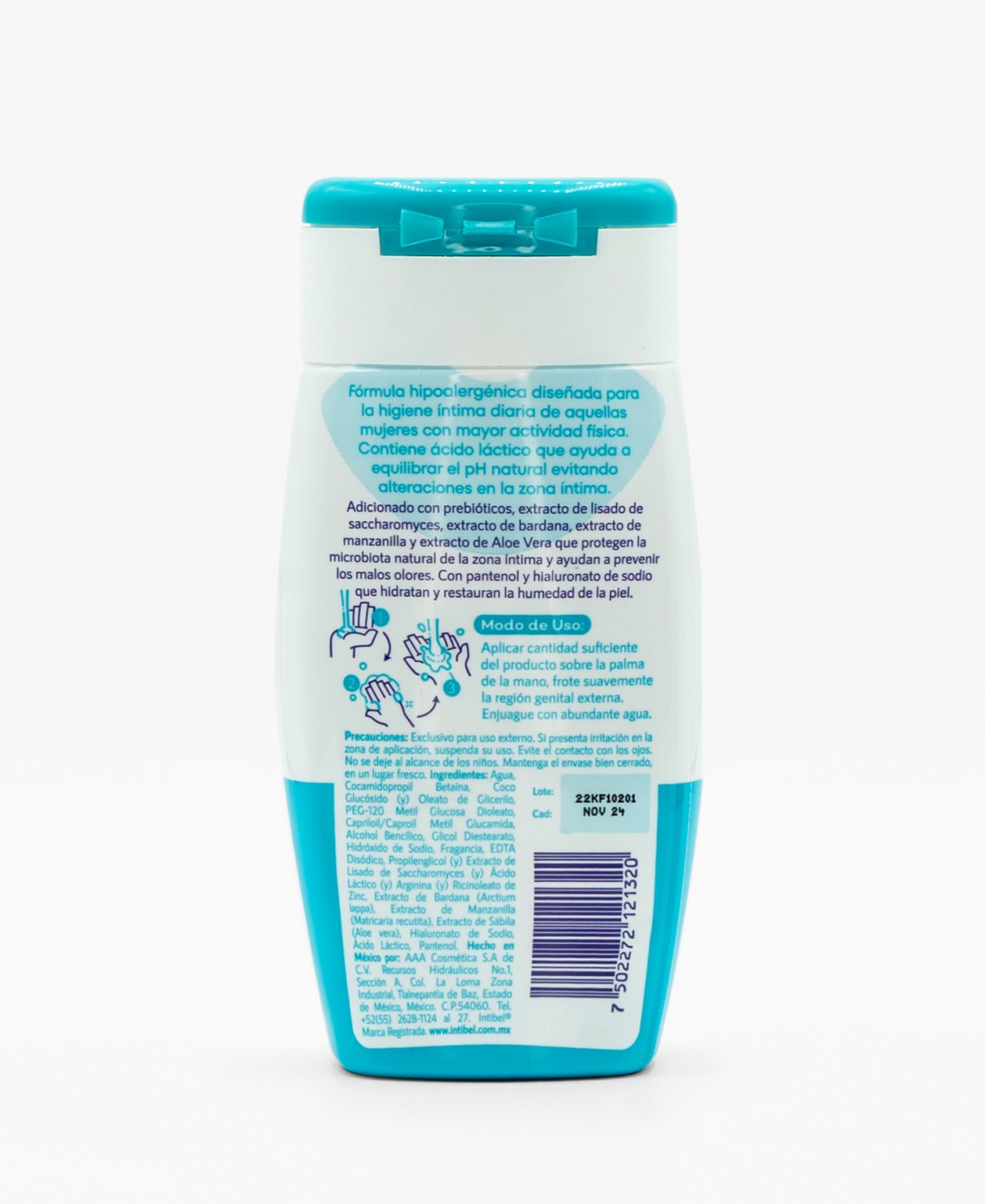 Intibel Shampoo de Higiene Intima Sport ingredientes naturales Uso diario 220 ml