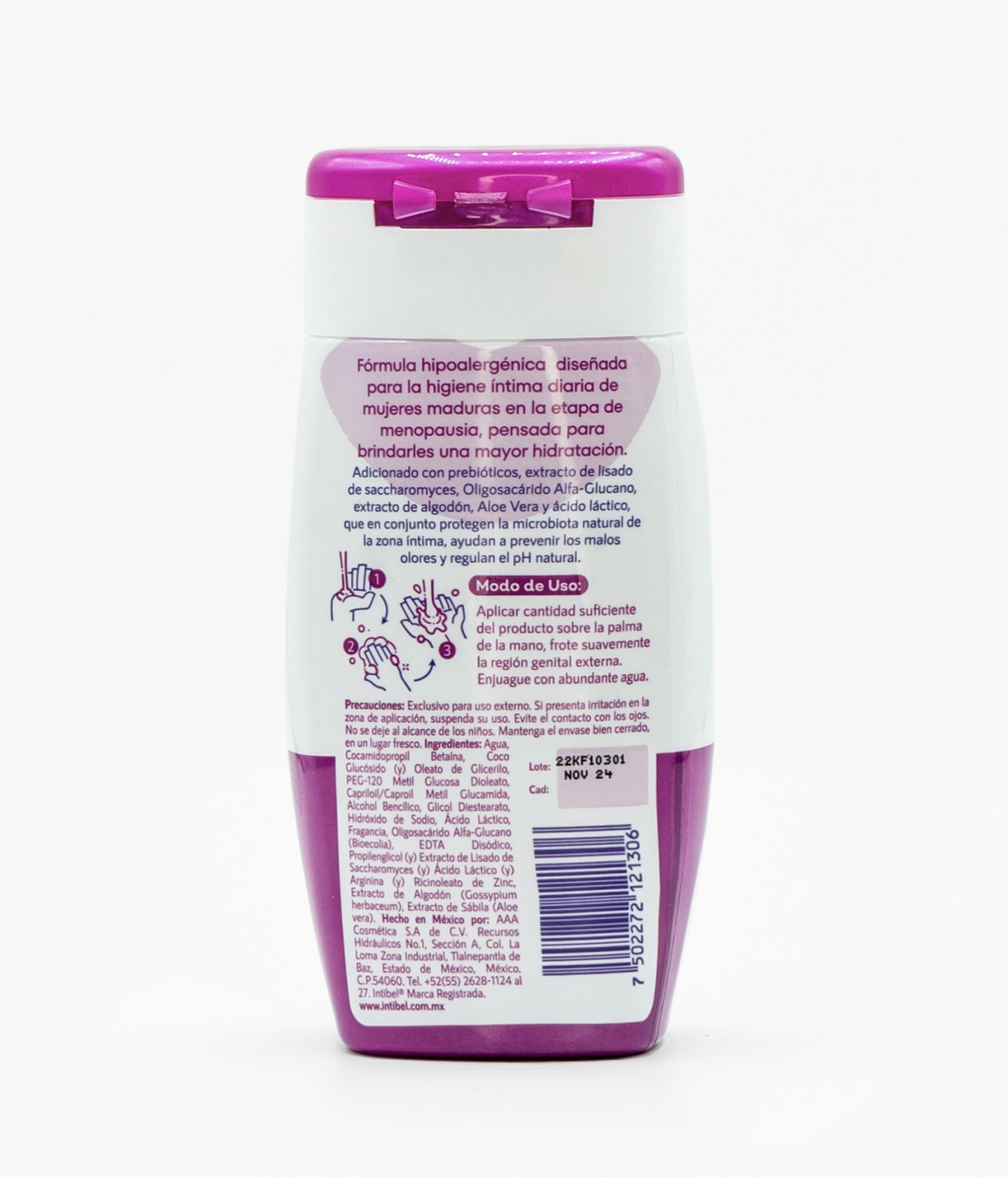 Intibel Shampoo de Higiene Intima 50+ Plenitud Uso diario 220 ml