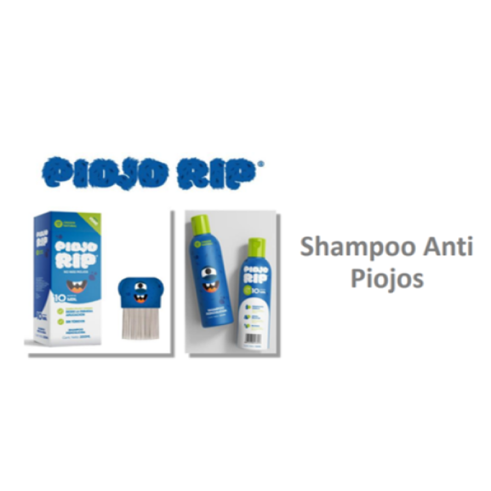 Piojo RIP Shampoo Anti piojos con ingredientes naturales 120 ml + peine