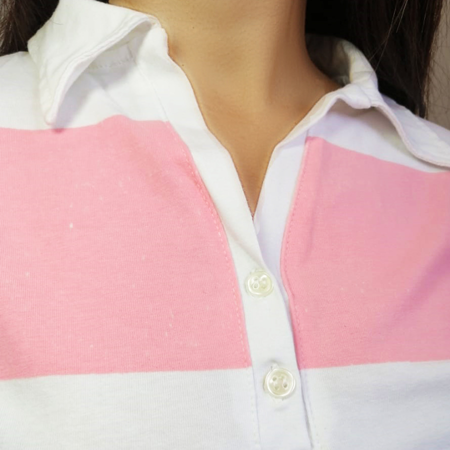 Playera Tipo Polo para mujer. Diseño casual 