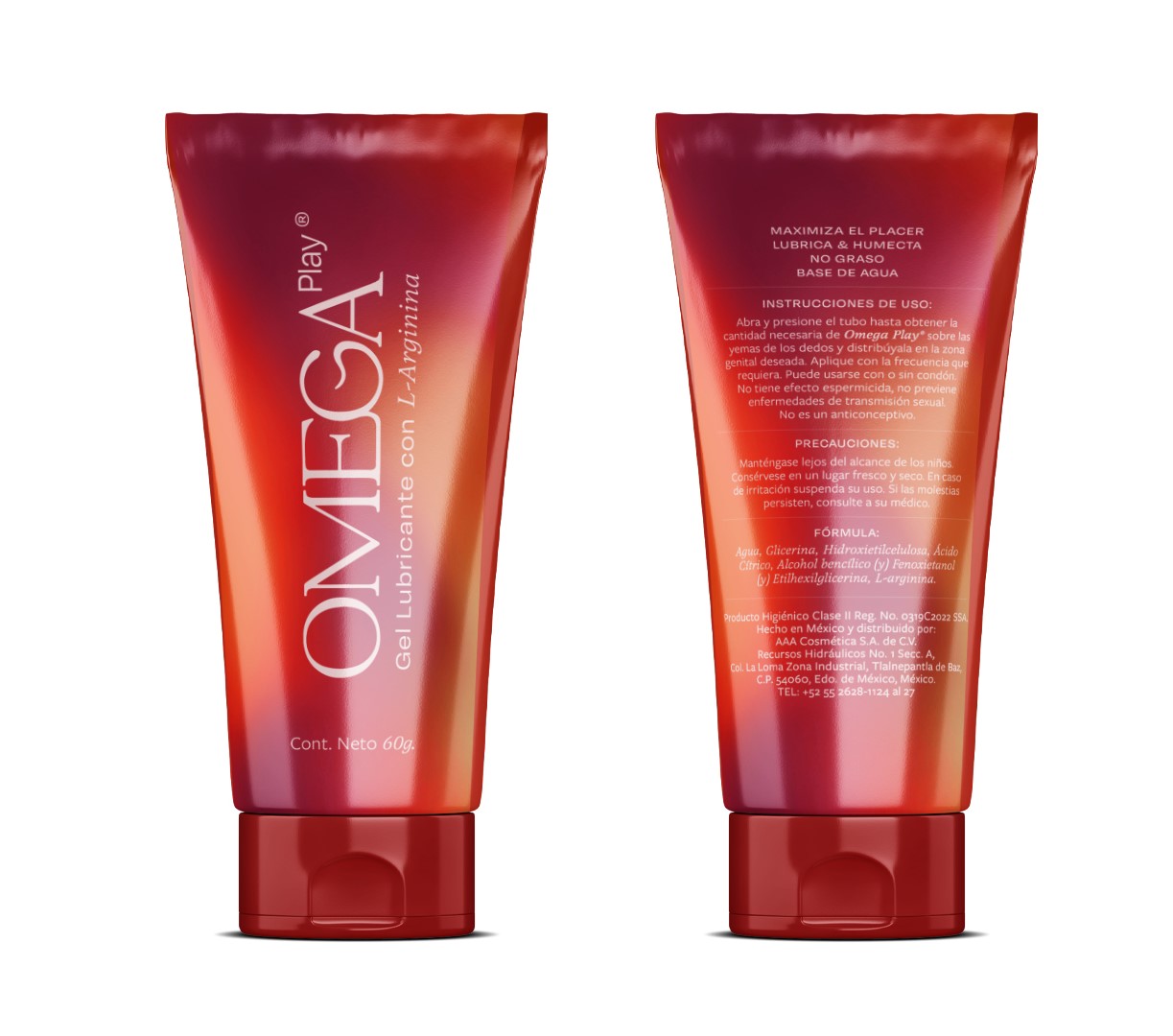 Omega Play Gel Lubricante Femenino base agua 60 gr