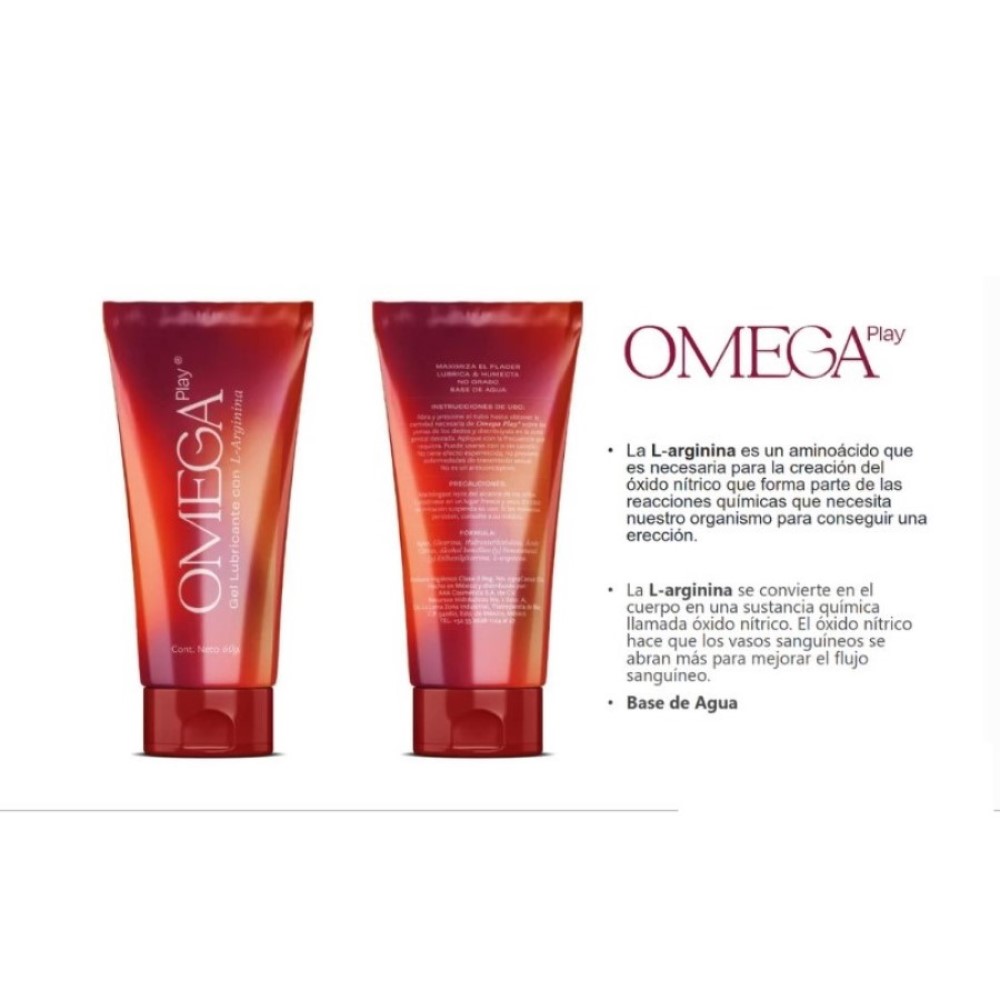 Omega Play Gel Lubricante Femenino base agua 60 gr