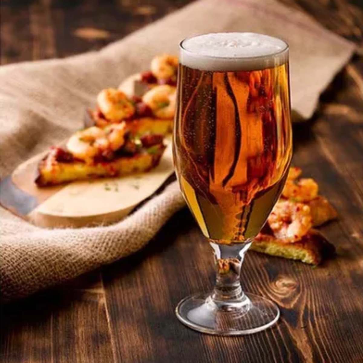 Toscana Juego De 6 Copas De Vidrio Para Cerveza. 610 Ml.