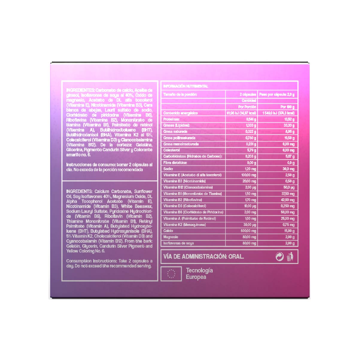 Total Plus Plenitud Formula Para la salud durante la Menopausia 60 Capsulas