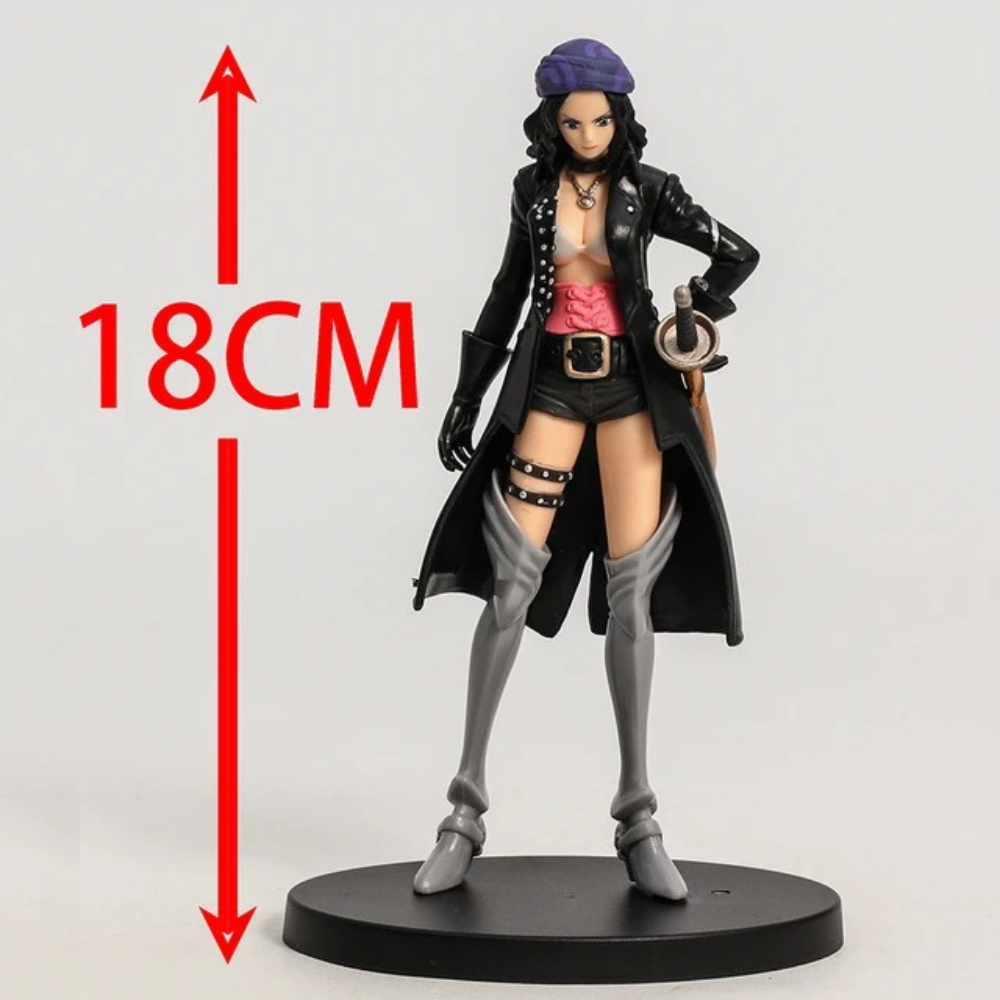 Figura Nico Robin One Piece Sexy Pirata 18cm Anime Red.