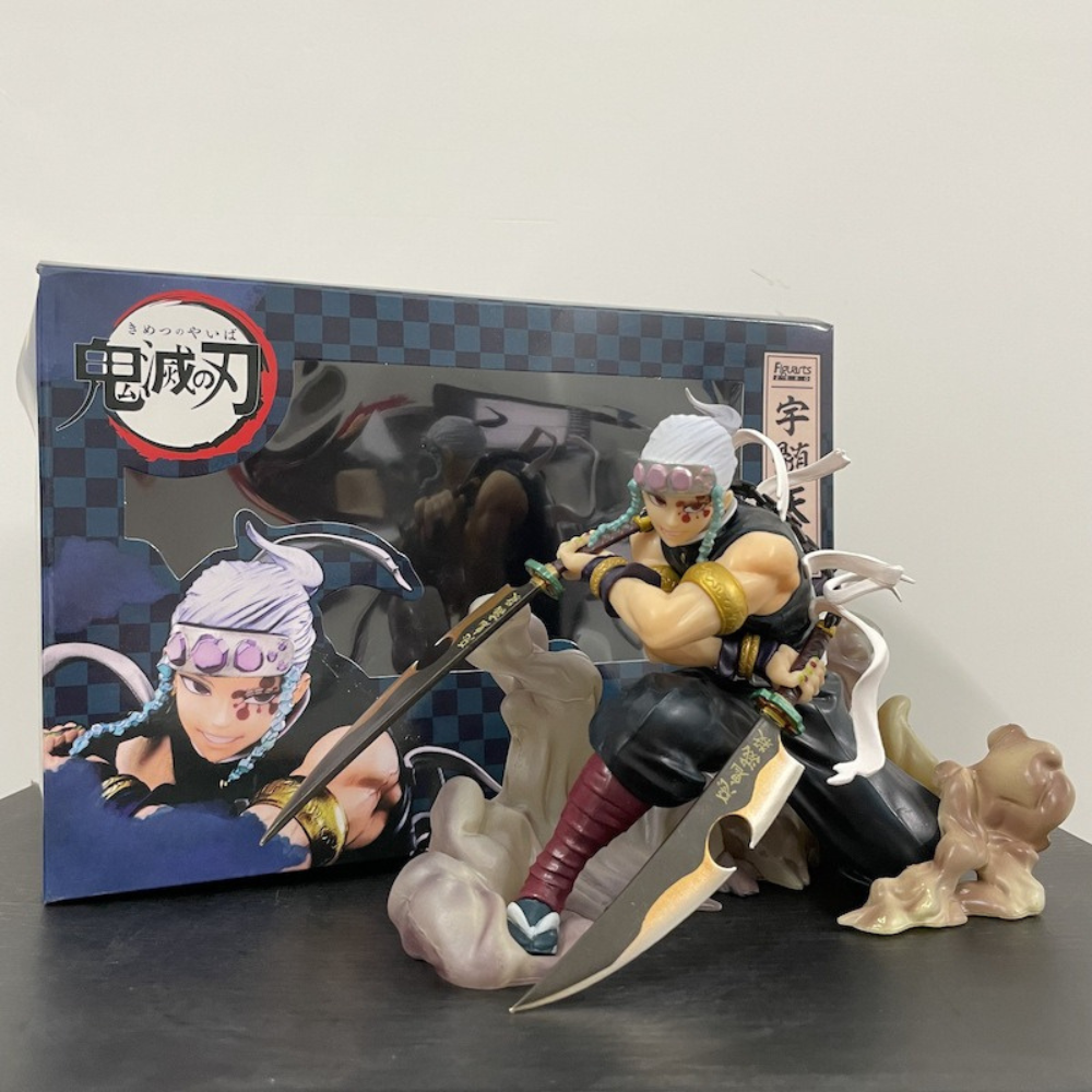 Figura de Acción Demon Slayer, Figura de Colección Kimetsu No Yaiba Zero, Personaje de Acción Tengen Uzui, Juguete para niños, Tamaño 15 cm..