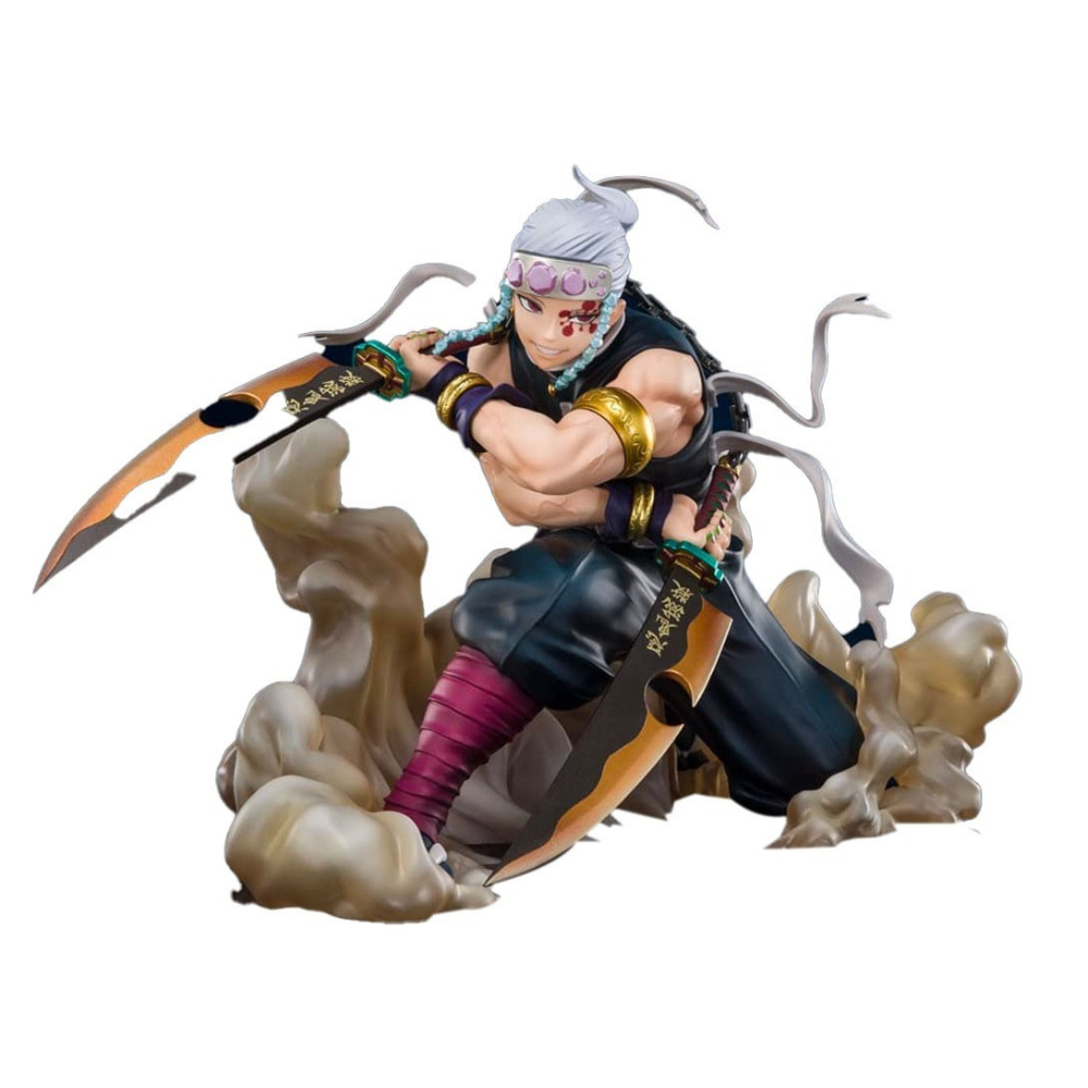 Figura de Acción Demon Slayer, Figura de Colección Kimetsu No Yaiba Zero, Personaje de Acción Tengen Uzui, Juguete para niños, Tamaño 15 cm..