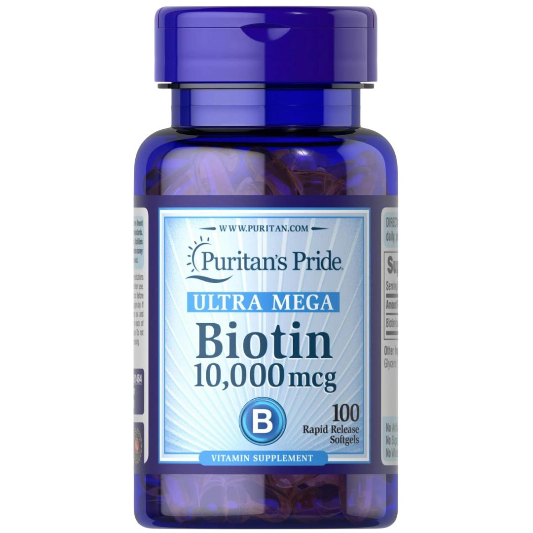 Biotina 10000mcg 100 capsulas Puritans Pride