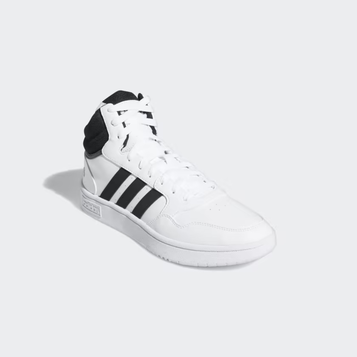 Tenis Bota Adidas Hoops Blanco Negro de Caballero Original.
