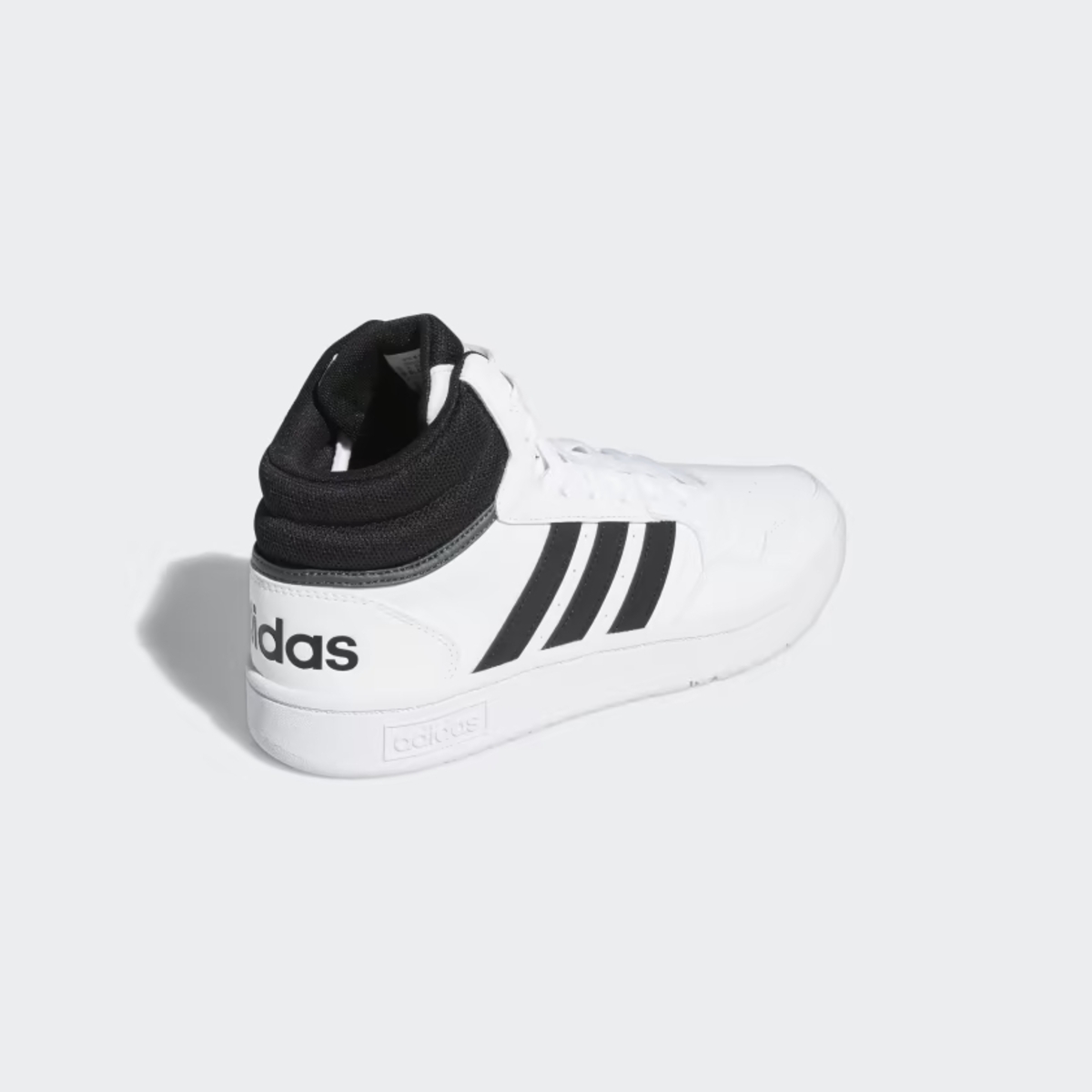 Tenis Bota Adidas Hoops Blanco Negro de Caballero Original.