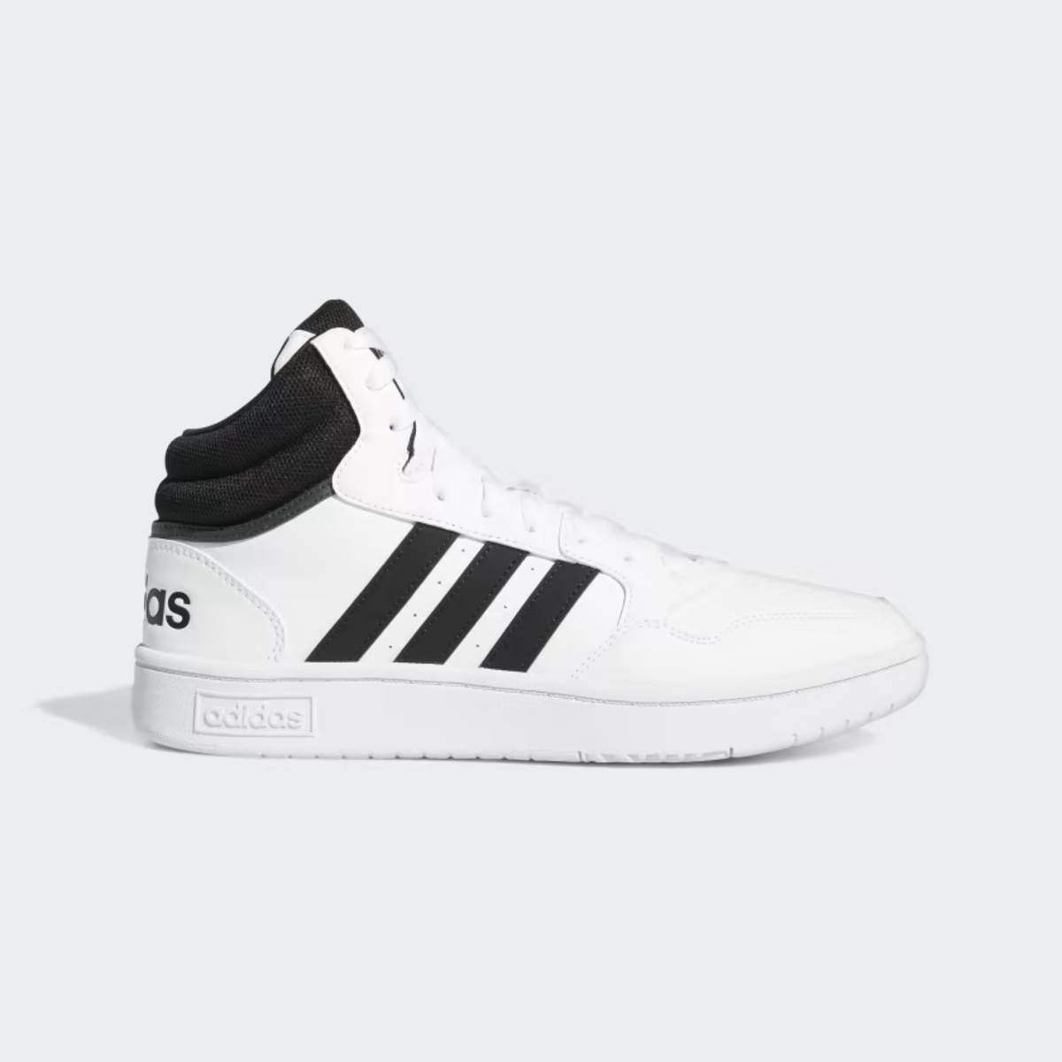 Tenis Bota Adidas Hoops Blanco Negro de Caballero Original.