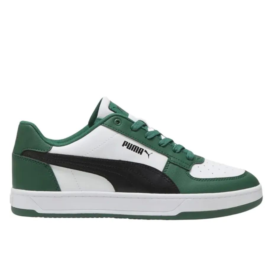 Tenis Puma Caven Blanco Negro Verde de Caballero Original.