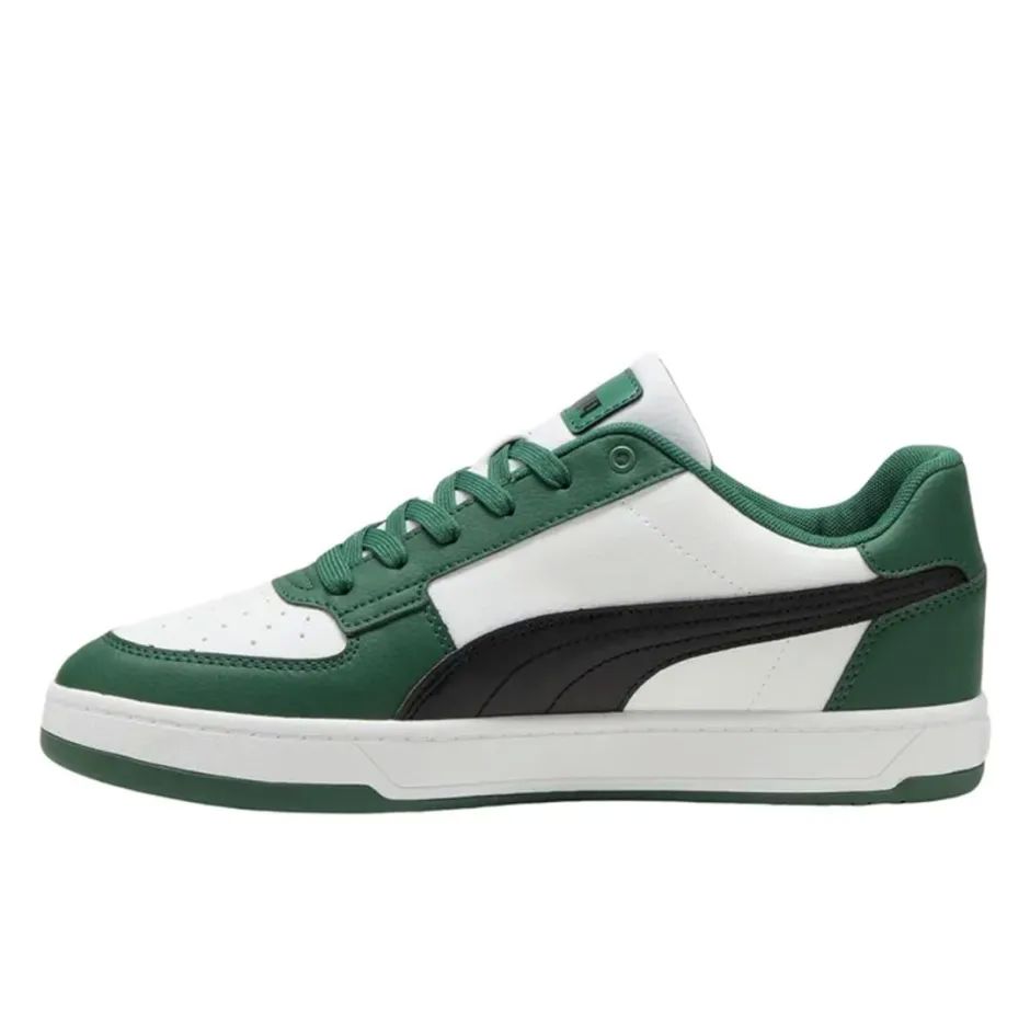 Tenis Puma Caven Blanco Negro Verde de Caballero Original.
