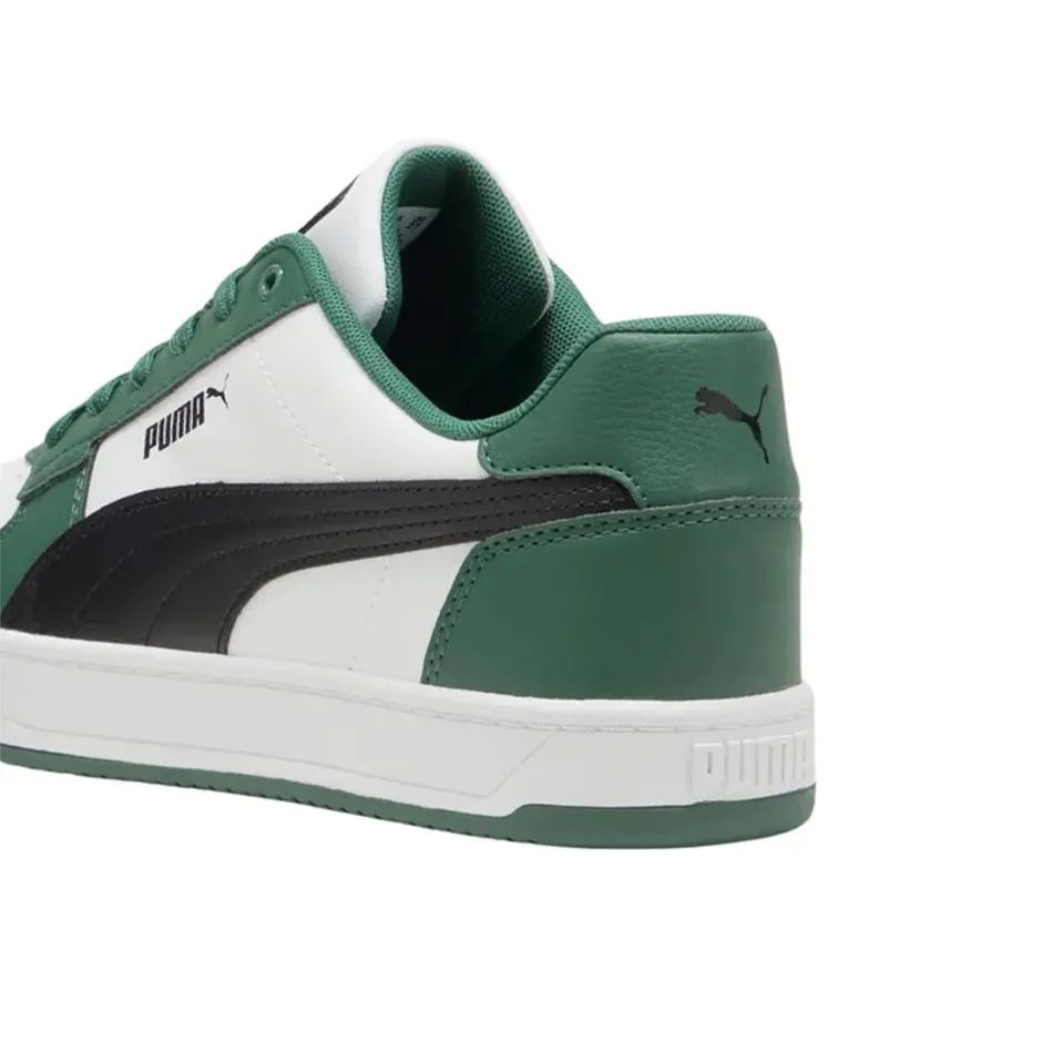 Tenis Puma Caven Blanco Negro Verde de Caballero Original.