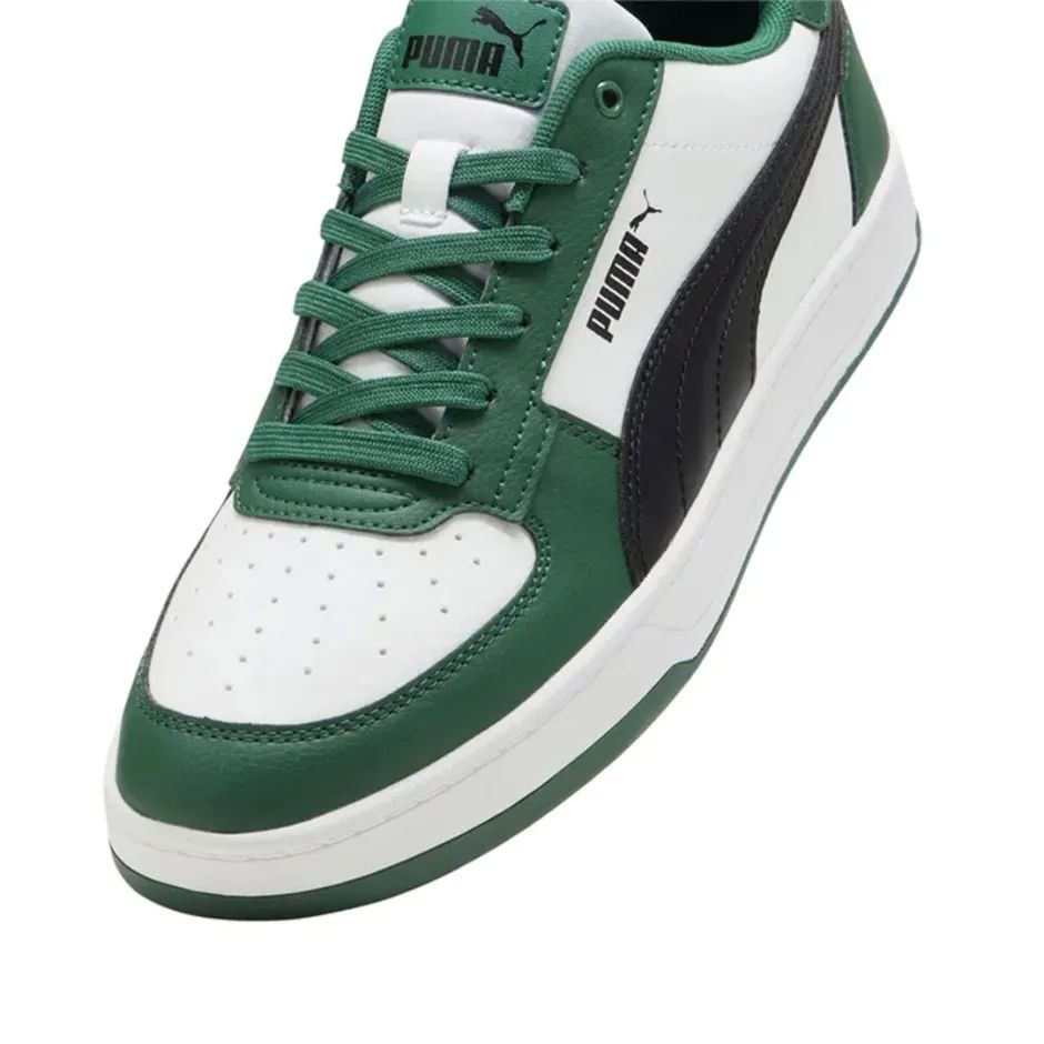 Tenis Puma Caven Blanco Negro Verde de Caballero Original.