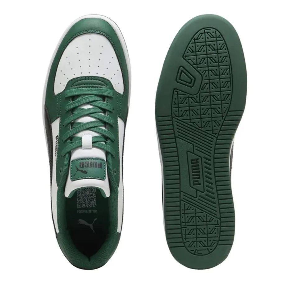 Tenis Puma Caven Blanco Negro Verde de Caballero Original.