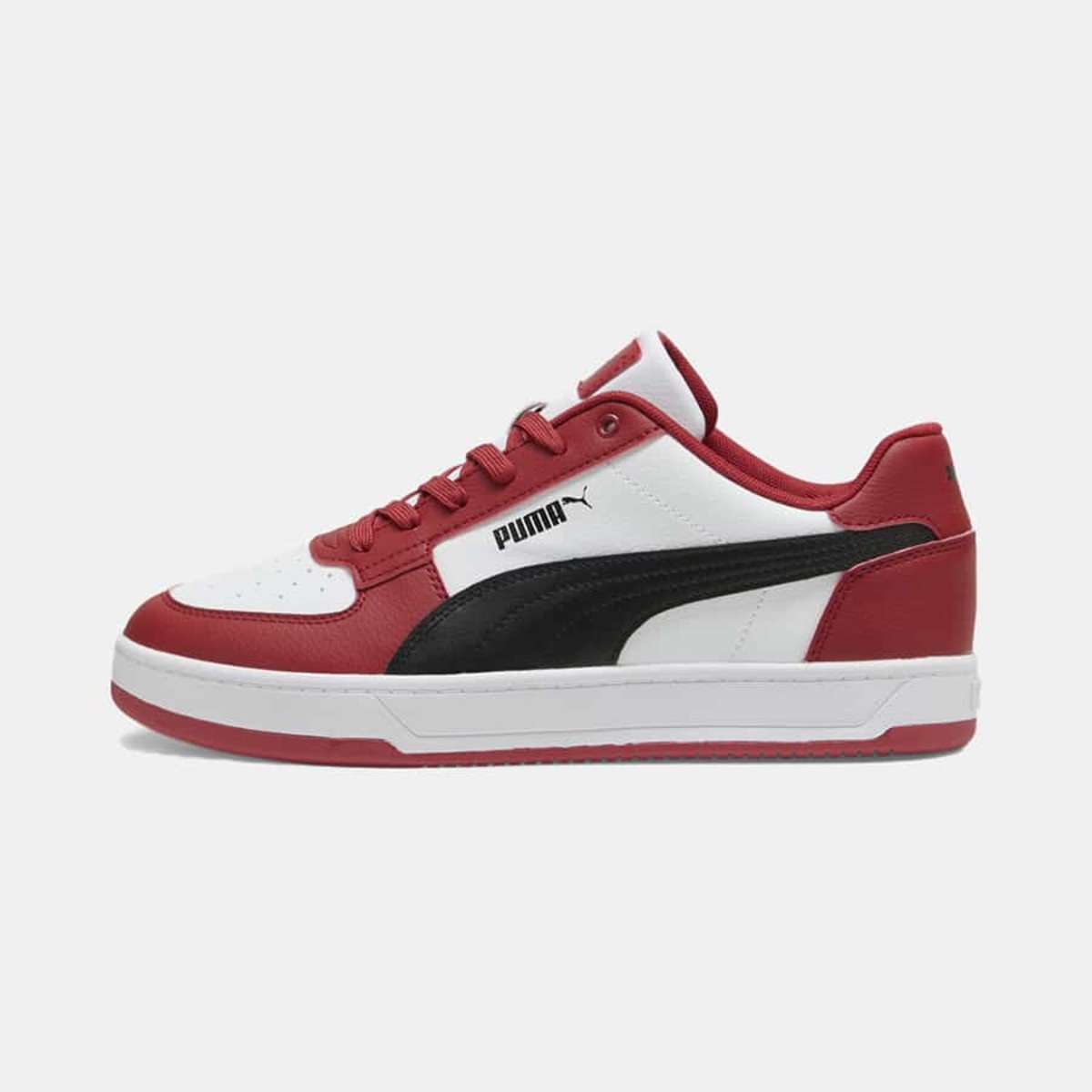 Tenis Puma Caven Blanco Negro Rojo de Caballero Original.