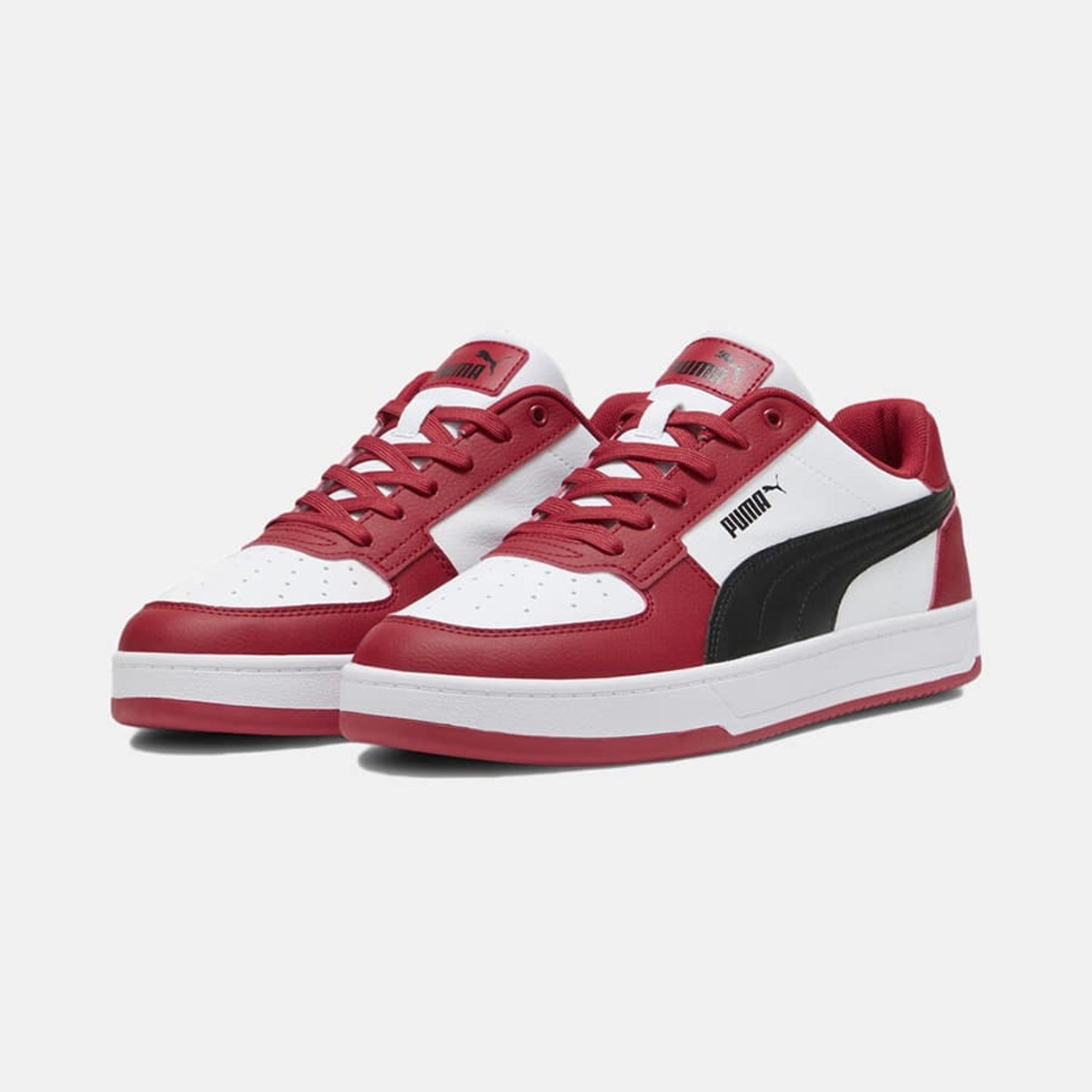 Tenis Puma Caven Blanco Negro Rojo de Caballero Original.
