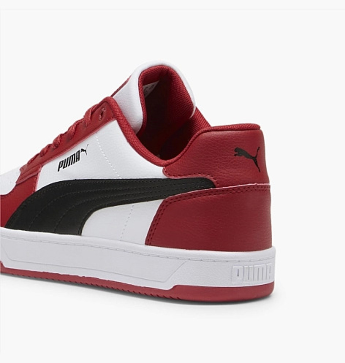 Tenis Puma Caven Blanco Negro Rojo de Caballero Original.