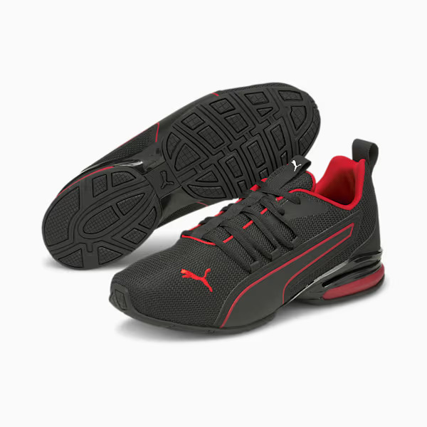 Tenis Puma Axelion Nxt Negro Rojo de Caballero Original
