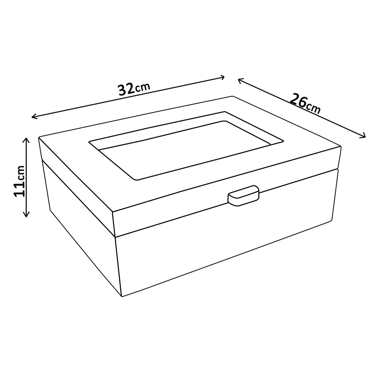 Organizador de Te Parota-Caja de Madera de Parota.